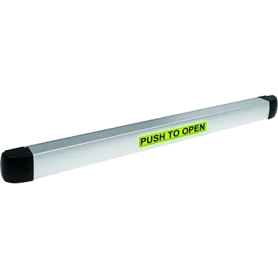 SECO-LARM - SD-961A-36SLQ - Illuminated Push-to-Open Bar, Buzzer, output timing (adjustable 0.5~60 sec), and LED status indicator