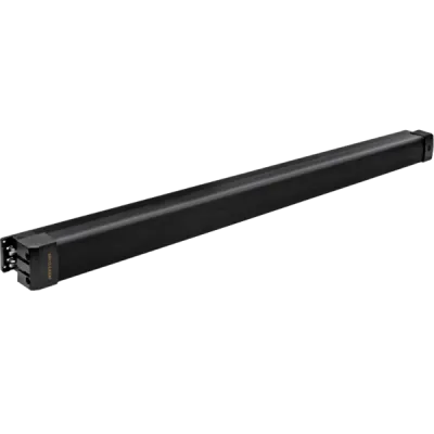 SECO-LARM - SD-961B-36GSQ - Electromechanical Push Bar, Black, with Double-Locking Spindle, Form C Output, Reversible non-handed design, Solenoid actuated unlocking mechanism