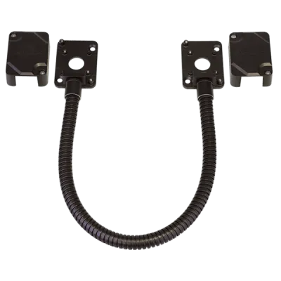 SECO-LARM - SD-969-M15Q/B - Stainless-steel armored door cord with removeable cover (Bronze), cord length 15" (39cm).