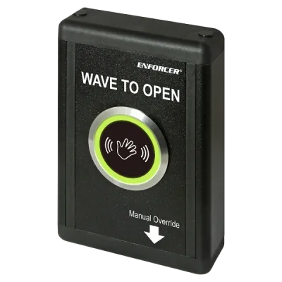 SECO-LARM - SD-9773-KNEVQ - IR No Touch Surface-mount w/ Override Button (Black)