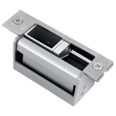 SECO-LARM - SD-996C-NUVQ - Electric Door Strike with Vertical Adjustment. Vertical adjustable deadbolt opening, sliding shim keeper, and deadlatch ramp accommodates a wide range of lock types, accommodates deadbolts up to 1”,12/24 VAC/VDC operation, 