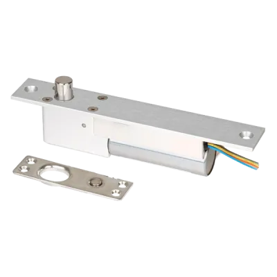 SECO-LARM - SD-997B-GBQ - Fail-safe Electric Deadbolt, for concealed deadbolt security. Door unlocks when power is lost. Dual voltage: 12/24 VDC.