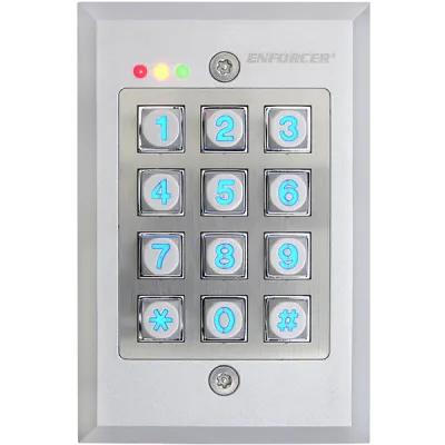 SECO-LARM - SK-1123-FDQ - Vandal Resistant Flush-Mount Access Control Keypad