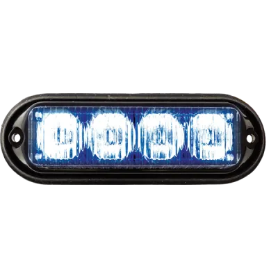 SECO-LARM - SL-1311-MA/B - 12VDC High-Intensity LED Strobe Light Incorporates Four 1W Leds.19 Different Flash Patterns. Indoor/Outdoor Use. Blue Leds