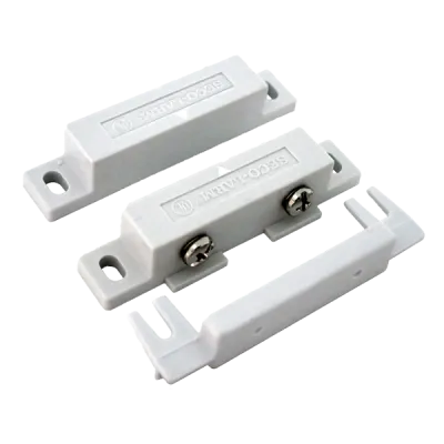 SECO-LARM - SM-200Q/W - Screw-Terminal Surface-Mount Magnetic Contact - White, 3/4″ (19mm) Gap, Closed loop, UL Listed