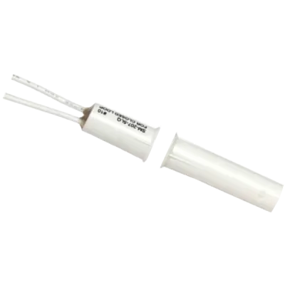 SECO-LARM - SM-207-5LQ/W - ⅜" Diameter Press-Fit Mount Closed Loop Magnetic Contact with stubby switch and standard-size magnet. 1" Gap. White. Sold in multiples of 10 (price is for 1 pc).