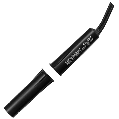 SECO-LARM - SM-207Q/BR - ⅜" Diameter Press-Fit Mount Closed Loop Magnetic Contact with pre-wired 15" leads. 1" Gap. UL Listed. Brown. Sold in multiples of 10 (price is for 1 pc).