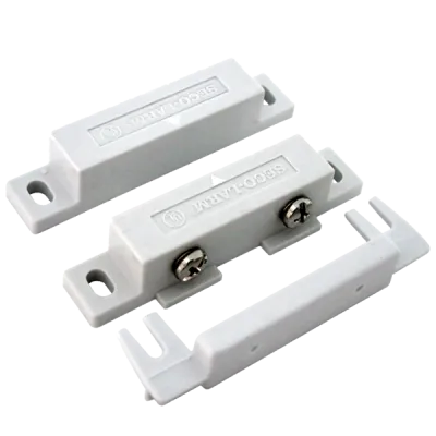 SECO-LARM - SM-300Q/W - Surface-Mount Open Loop Magnetic Contact with screw terminals. Includes terminal cover. ¾" Gap. UL listed. White. Sold in multiples of 10 (price is for 1 pc).