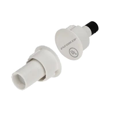 SECO-LARM - SM-4104-TQ/W - ¾ Steel Door Recessed Closed Loop Magnetic Contact with quick-connect terminals. 1" Gap. UL, CUL Listed. White. Sold in Multiples of 10. (price is for 1 pc).