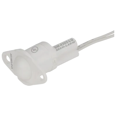 SECO-LARM - SM-4302-LQ/W - Roller-Ball Recessed-Mount Closed Loop Magnetic Contact. 360° rollerball. 18" leads. Roller travel is ¼". UL, CUL Listed. White. Sold in multiples of 10 (price is for 1 pc).