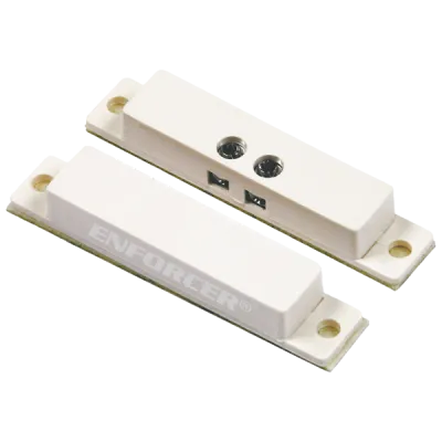 SECO-LARM - SM-431-TQ/W - Surface-Mount Closed Loop Magnetic Contact with quick-connect terminal block. 1" Gap. UL, CUL Listed. White. Sold in multiples of 10 (price is for 1 pc).