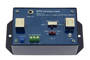 ETS - SMEA-1G - PoE++, 1G IP camera microphone interface box.