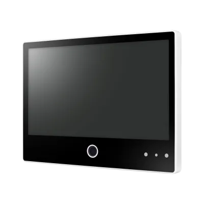 Hanwha - SMT-1031PVW - 10.1" AI Enabled IP Public View Monitor (AI PVM), White Color ,1080p (1024x600 @60Hz), HDMI, Ethernet, 16:9 Aspect Ratio, Built-in Speaker (1W x 2), VESA mountable (75 x 75mm), AI Face & Object Detection Display for Visual Dete