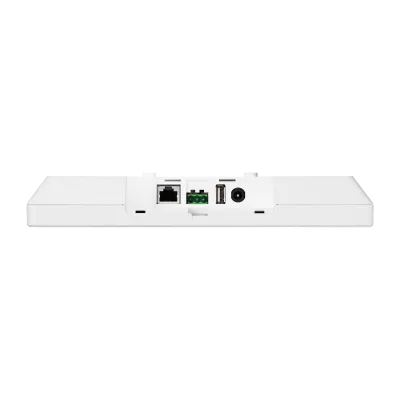 Hanwha - SMT-1031PVW - 10.1" AI Enabled IP Public View Monitor (AI PVM), White Color ,1080p (1024x600 @60Hz), HDMI, Ethernet, 16:9 Aspect Ratio, Built-in Speaker (1W x 2), VESA mountable (75 x 75mm), AI Face & Object Detection Display for Visual Dete