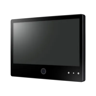 Hanwha - SMT-1031PV - 10.1" AI Enabled IP Public View Monitor (AI PVM), Black Color ,1080p (1024x600 @60Hz), HDMI, Ethernet, 16:9 Aspect Ratio, Built-in Speaker (1W x 2), VESA mountable (75 x 75mm), AI Face & Object Detection Display for Visual Deter