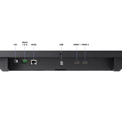 Hanwha - SMT-2721PV - 27” AI Enabled IP public view monitor (AI PVM),1080p (1920 x 1080 60Hz), HDMI (x2), Ethernet, 16:9 Aspect Ratio, Built-in speaker (2W x2), Face Detection for Visual Deterrence, AI Analytics, Customizable Banner Overlay Messages,