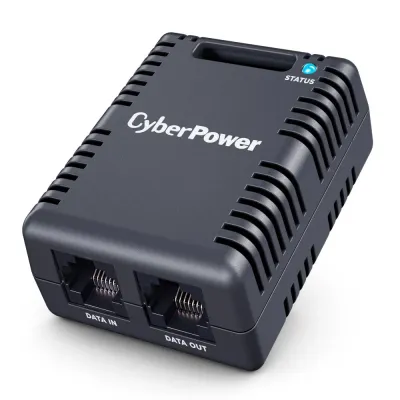 Cyber Power - SNEV001 - 4 Input Contact Closures, RJ45 Ethernet port x 2, 10 ft cable, 3 year warranty, Daisy chain x 8 Maximum