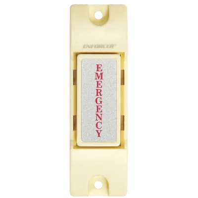 SECO-LARM - SS-075CQ - "EMERGENCY" Button. NO/NC Momentary Contact. Contact rated 0.5A@12VDC.Sold in multiples of 10 (price is for 1 pc).