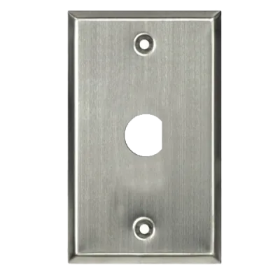 SECO-LARM - SS-299Q - Single-Gang Plate with 3/4" D-hole. Minimum order quantity of 10 pieces (price is for 1 pc).