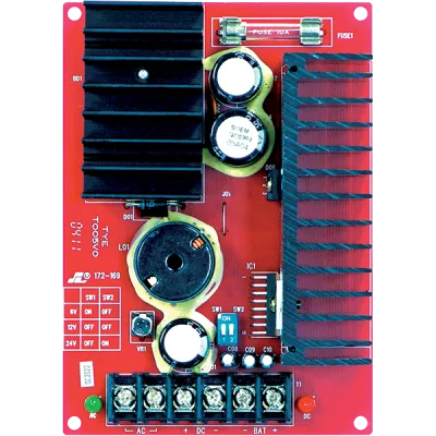 SECO-LARM - ST-2406-7AQ - Power Supply Charger Provides 6, 12 or 24 VDC Regulated output at 7A Continuous and 7.5A Peak