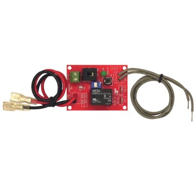 SECO-LARM - ST-BD01Q - Low Battery Cutoff. Prevents the deep discharge of backup batteries. Selectable input 12 or 24VDC. Adjustable voltage cut-off and restore point.