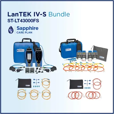 Simply 45 - ST-LT43000FS3Y - Bundle - LanTEK IV-S 3000MHz + FiberTEK IV + Accessories + Sapphire 3 Years 