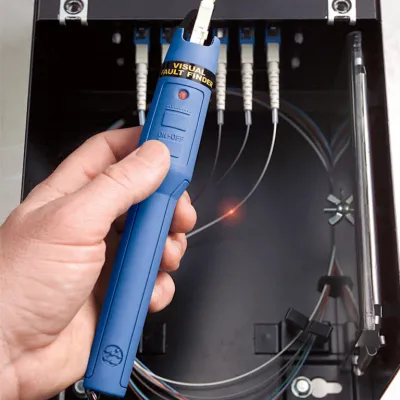 GoSimplyConnect - ST-VFF5 - Fiber Optic Cable Visual Fault Finder with 2.5mm universal adapter for ST, SC & FC Connectors