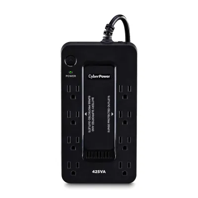 Cyber Power - ST425 - UPS SYSTEMS Standby, 425VA/260W, Standby UPS, Compact, 120V