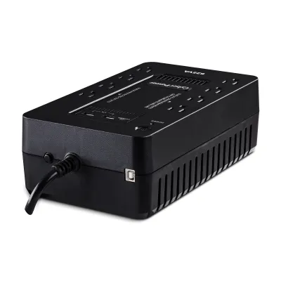 CYBERPOWER - ST625U - 625VA/360W, Standby UPS, Compact, 120V, (8) NEMA 5-15R, 2xUSB Charge Ports (2.1A Shared), 5Ft Cord, PowerPanel Personal Software, 3-Yr Warranty