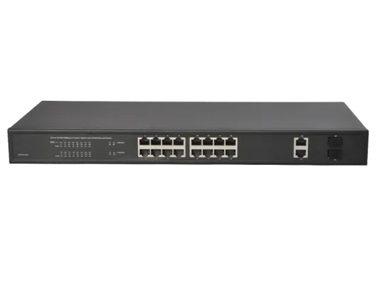 Hanwha - SWT-P-162-480B - 16 Port PoE+ Switch