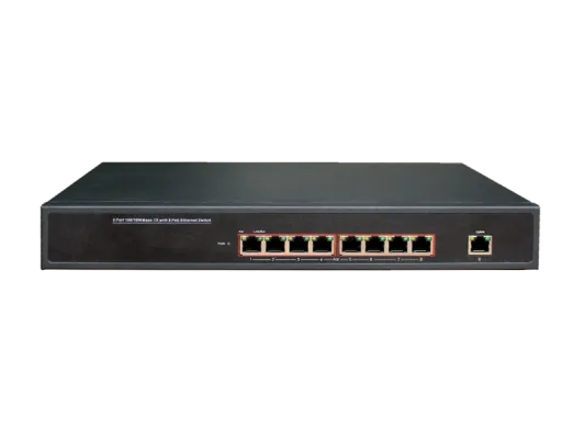Hanwha - SWT-P-81-240 - 8 Port PoE+ Switch