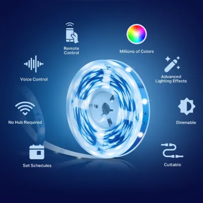 TP-Link - TAPO L900-5 - TAPO SMART LIGHTSTRIPMULTICOLORACCS 2.4GHZ WI-FI 802.11B/G/N ONE 16.4FT