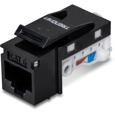 TRENDNET - TC-K25C6BK - 25 Pack Cat6 RJ-45 Keystone Jack, Black