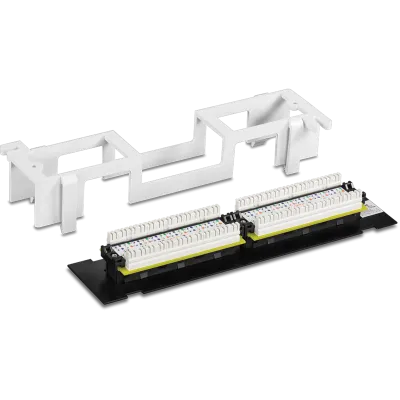TRENDNET - TC-P12C6V - 12-Port Cat6 Unshielded Wall Mount Patch Panel with Included 89D Bracket