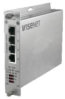 Hanwha - TEC-F04 - 4 Channel Ethernet over Coax Extender With Pass-Through PoE