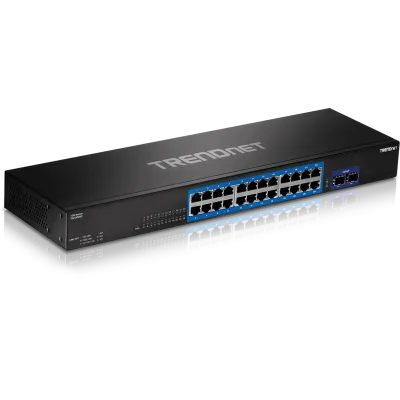 TRENDNET - TEG-30262 - 24-port Gigabit Switch with 2x 10G SFP+Slots