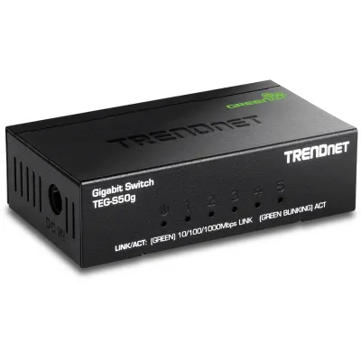 TRENDNET - TEG-S50g - 5-port Gigabit GREENnet Switch (Metal)