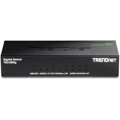 TRENDNET - TEG-S80g - 8-port Gigabit GREENnet Switch (Metal)