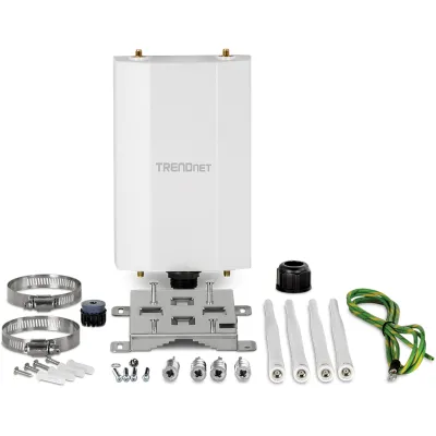 TRENDNET - TEW-941APBO - 5 dBi WiFi 6 AX1800 Outdoor PoE+ Omni-Directional Access Point