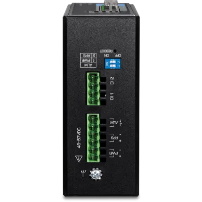 TRENDNET - TI-BG62i - 6-Port Industrial Gigabit L2+ Managed PoE++ DIN-Rail Switch