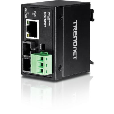 TRENDNET - TI-F10S30 - Hardened Industrial 100Base-FX Single-Mode SC Fiber Converter