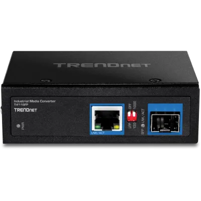 TRENDNET - TI-F11SFP - Hardened Industrial 100/1000Base-T to SFP Media Converter