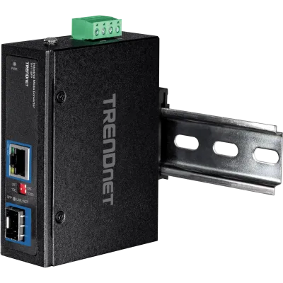 TRENDNET - TI-F11SFP - Hardened Industrial 100/1000Base-T to SFP Media Converter