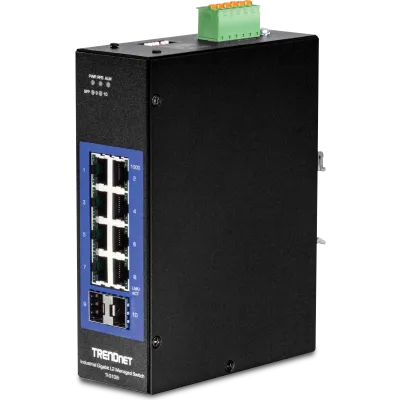 TRENDNET - TI-G102i - 10-Port Industrial Gigabit L2 Managed DIN-Rail Switch