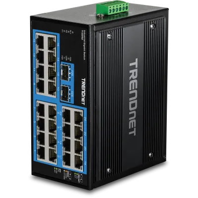 TRENDNET - TI-G262 - 26-Port Hardened Industrial Gigabit DIN-Rail Switch