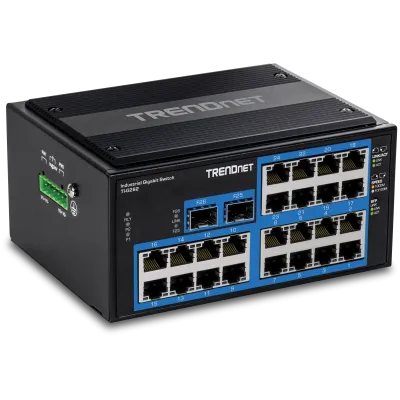 TRENDNET - TI-G262 - 26-Port Hardened Industrial Gigabit DIN-Rail Switch