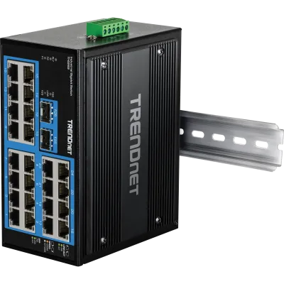 TRENDNET - TI-G262 - 26-Port Hardened Industrial Gigabit DIN-Rail Switch