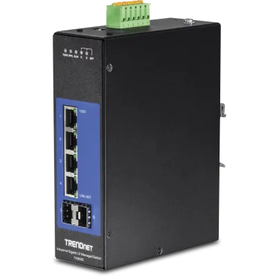 TRENDNET - TI-G642i - 6-Port Industrial Gigabit L2 Managed DIN-Rail Switch
