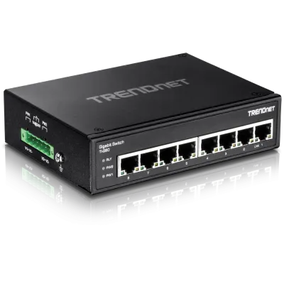 TRENDNET - TI-G80 - 8-port hardened Industrial Gigabit Switch
