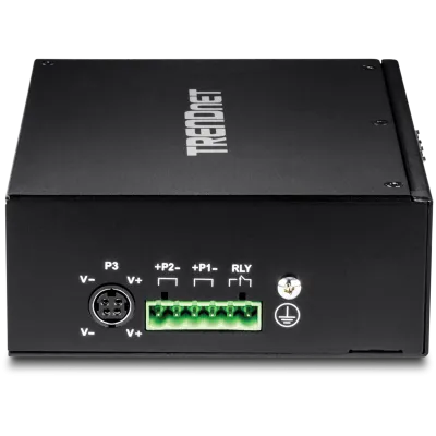 TRENDNET - TI-PG102 - 10-Port Hardened Industrial Gigabit PoE+ DIN-Rail Switch